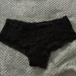 Victoria's Secret Black Lace Cheeky Panties